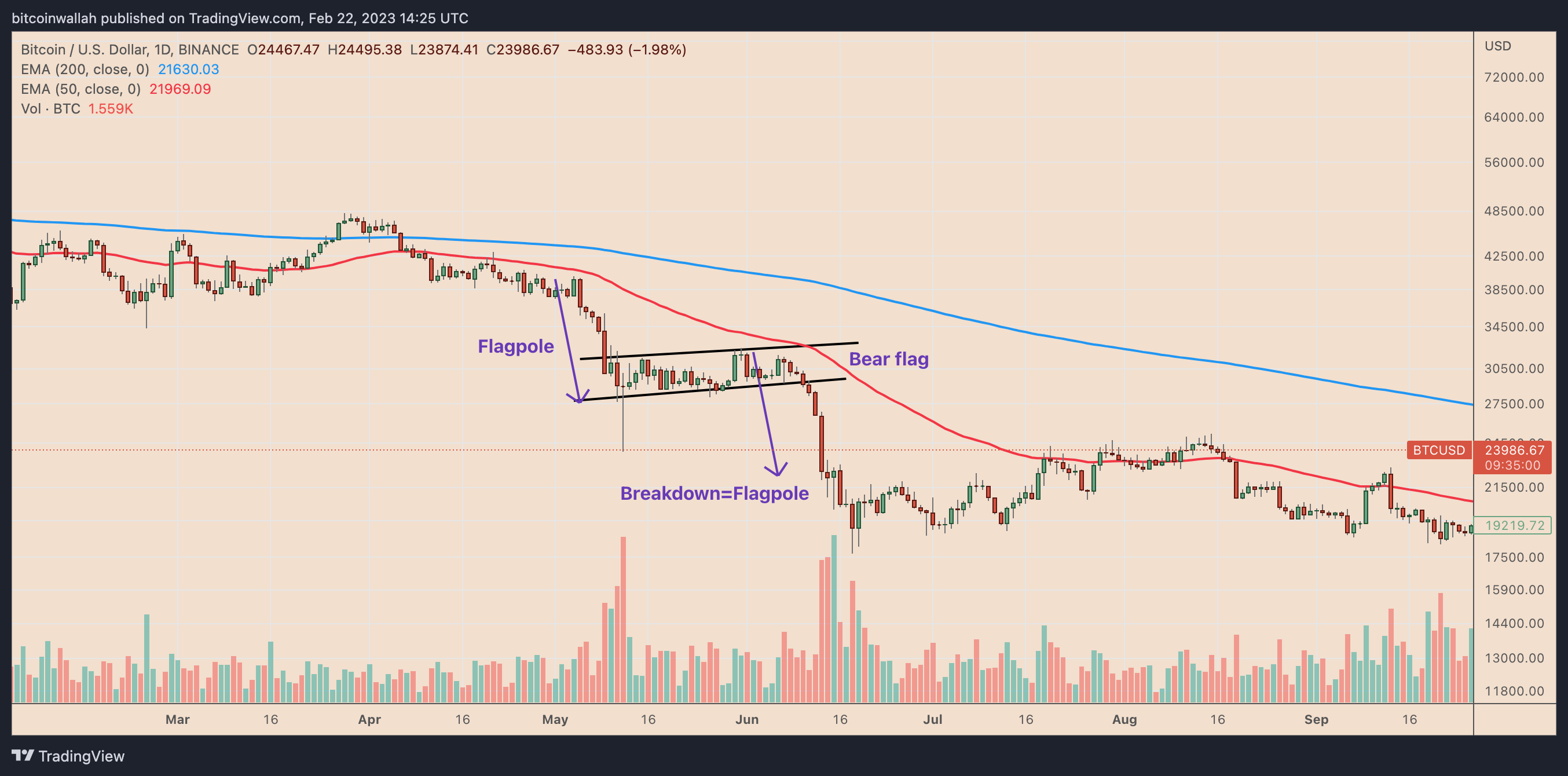 bear flag setup - Как торговать бычьими и медвежьими паттернами флага