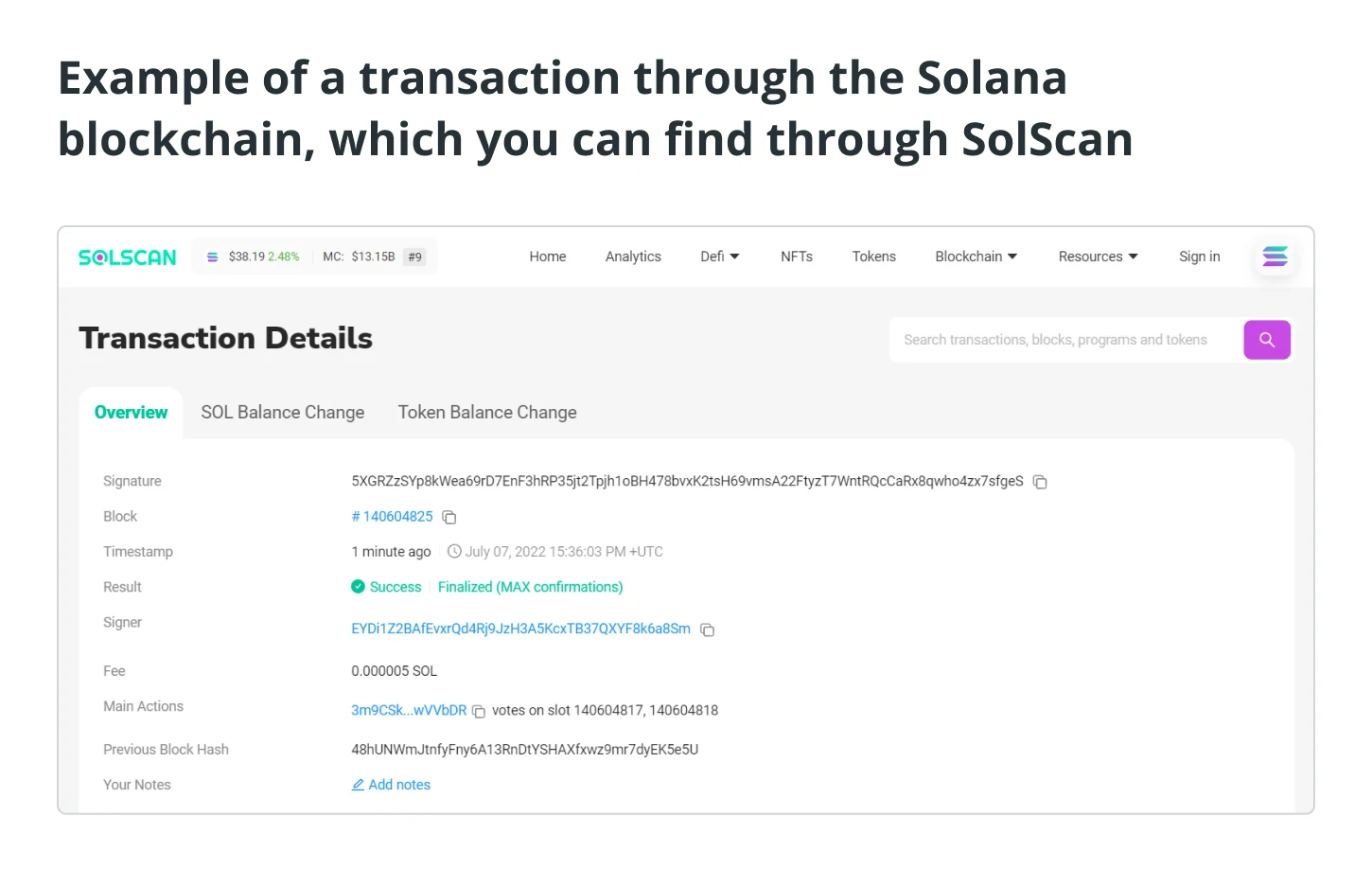 detali tranzakcii v solscan 0 - Что такое SolScan и как им пользоваться?