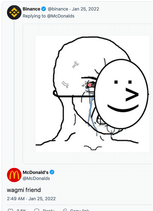 McDonald’s участвует биткойн-мемах криптотвиттера