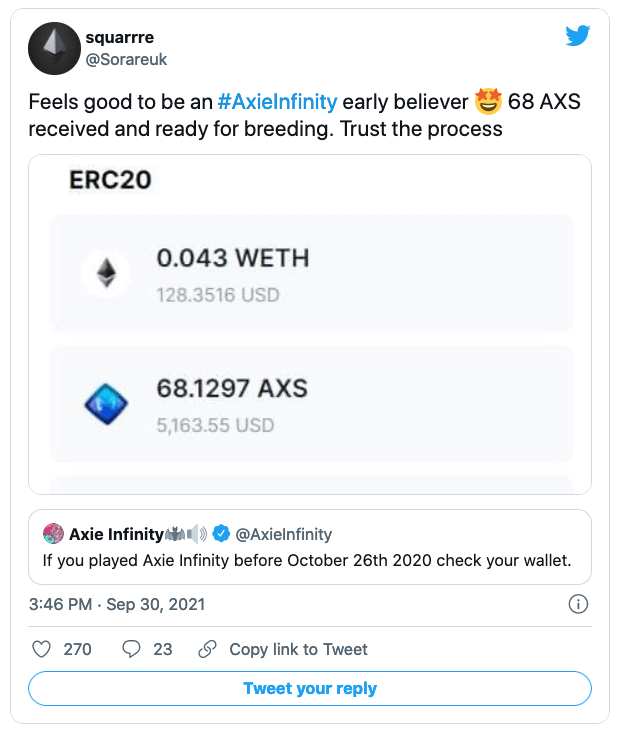Axs криптовалюта цена в рублях на сегодня