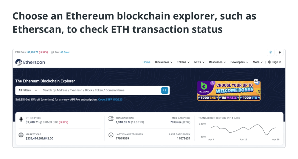 Как проверить транзакцию Ethereum