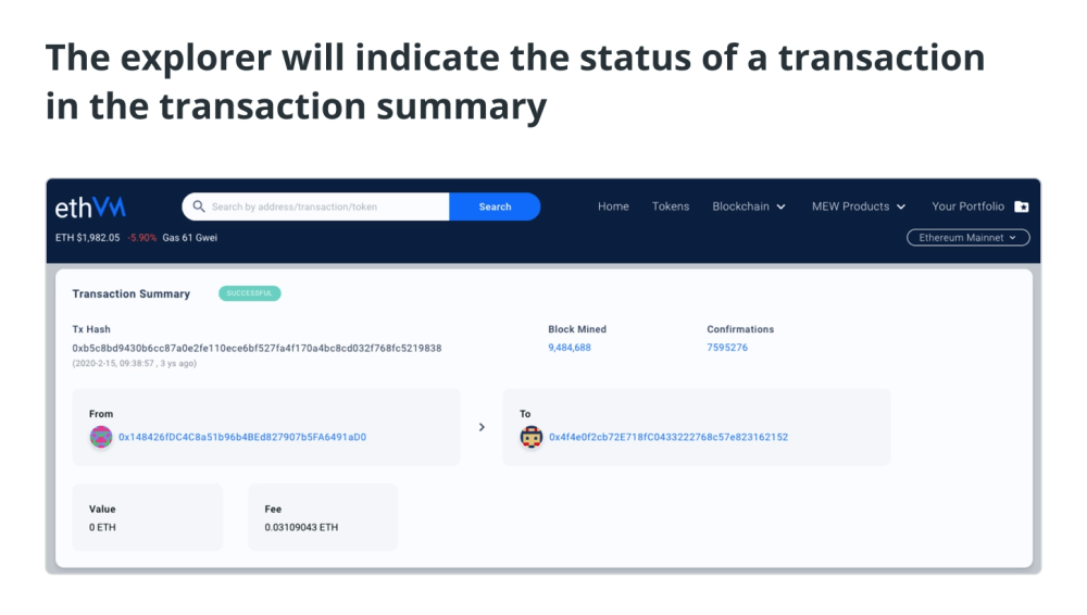 Как проверить транзакцию Ethereum