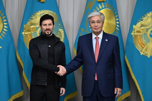 Павел Дуров встретился с президентом Казахстана Касым-Жомартом Токаевым на форуме Digital Bridge 2025 в октябре. Источник: Пресс-служба президента Казахстана (Aqorda) Павел Дуров встретился с президентом Казахстана Касым-Жомартом Токаевым на форуме Digital Bridge 2025 в октябре. Источник: Пресс-служба президента Казахстана (Aqorda)