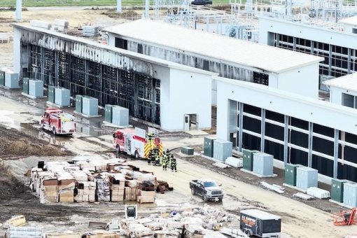 Последствия пожара на объекте Bitdeer в Массиллоне, штат Огайо. Источник: Buckeye Drone