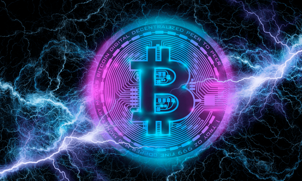 Bitcoin network. Биткоин с молнией.